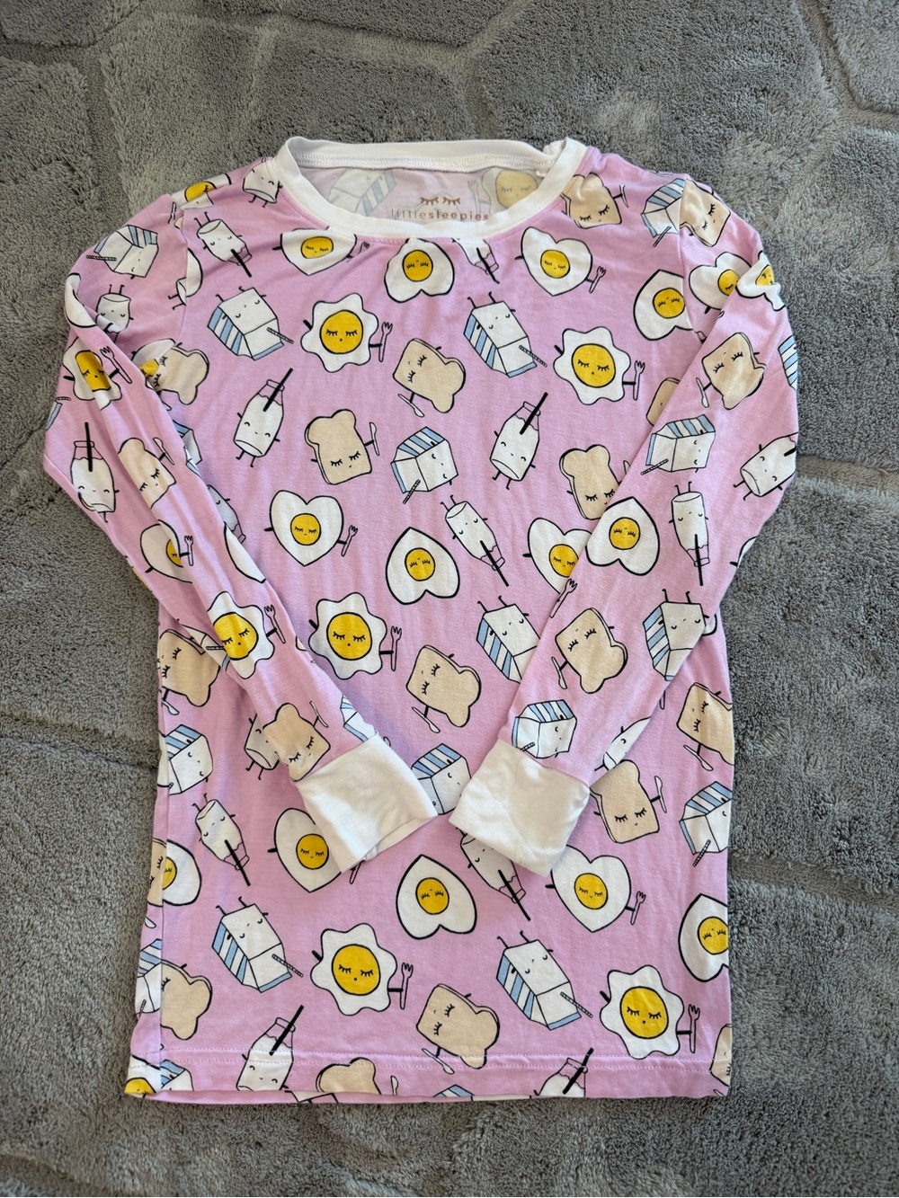 Little Sleepies Top Only breakfast buddies 7/8